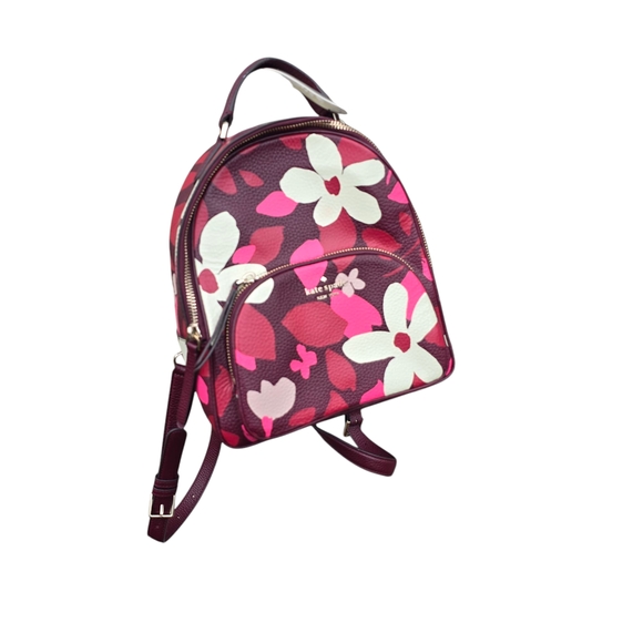 Kate Spade Jackson Forest Pink and White Floral Backpack main image 8